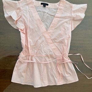 J. Crew Light Pink Wrap Blouse